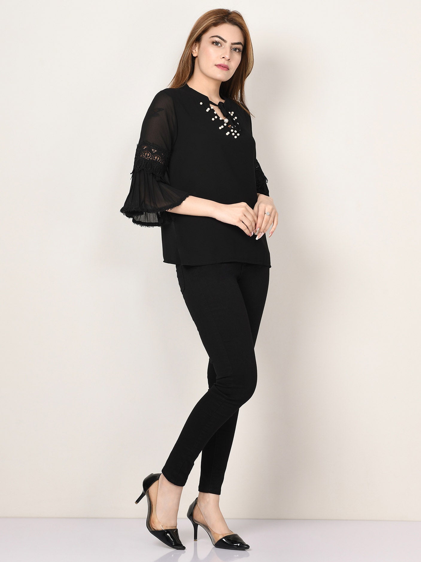 Limelight - Pearl Chiffon Top