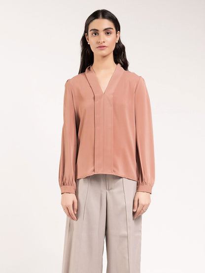 Limelight - Plain Pleated Top