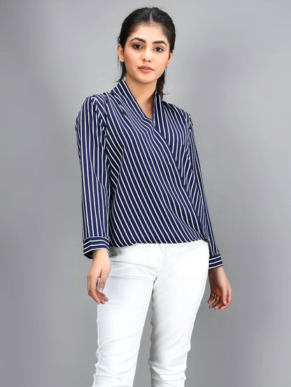 Limelight - Striped Shirt - Blue