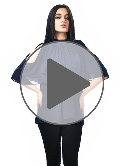 Limelight - Cold Shoulder Flared Top