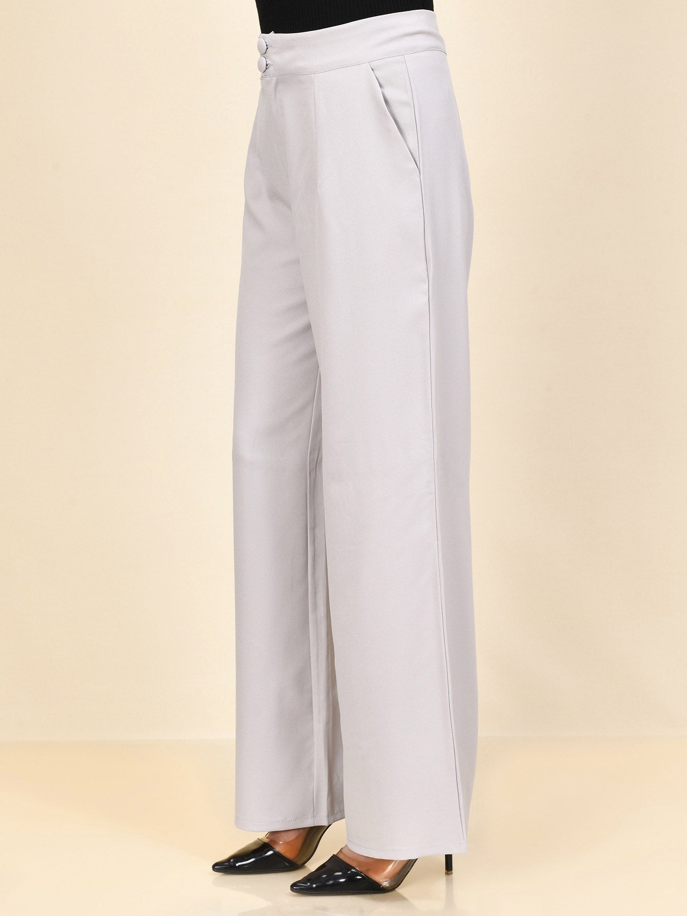 Limelight - Wide Grip Pants - Light Grey