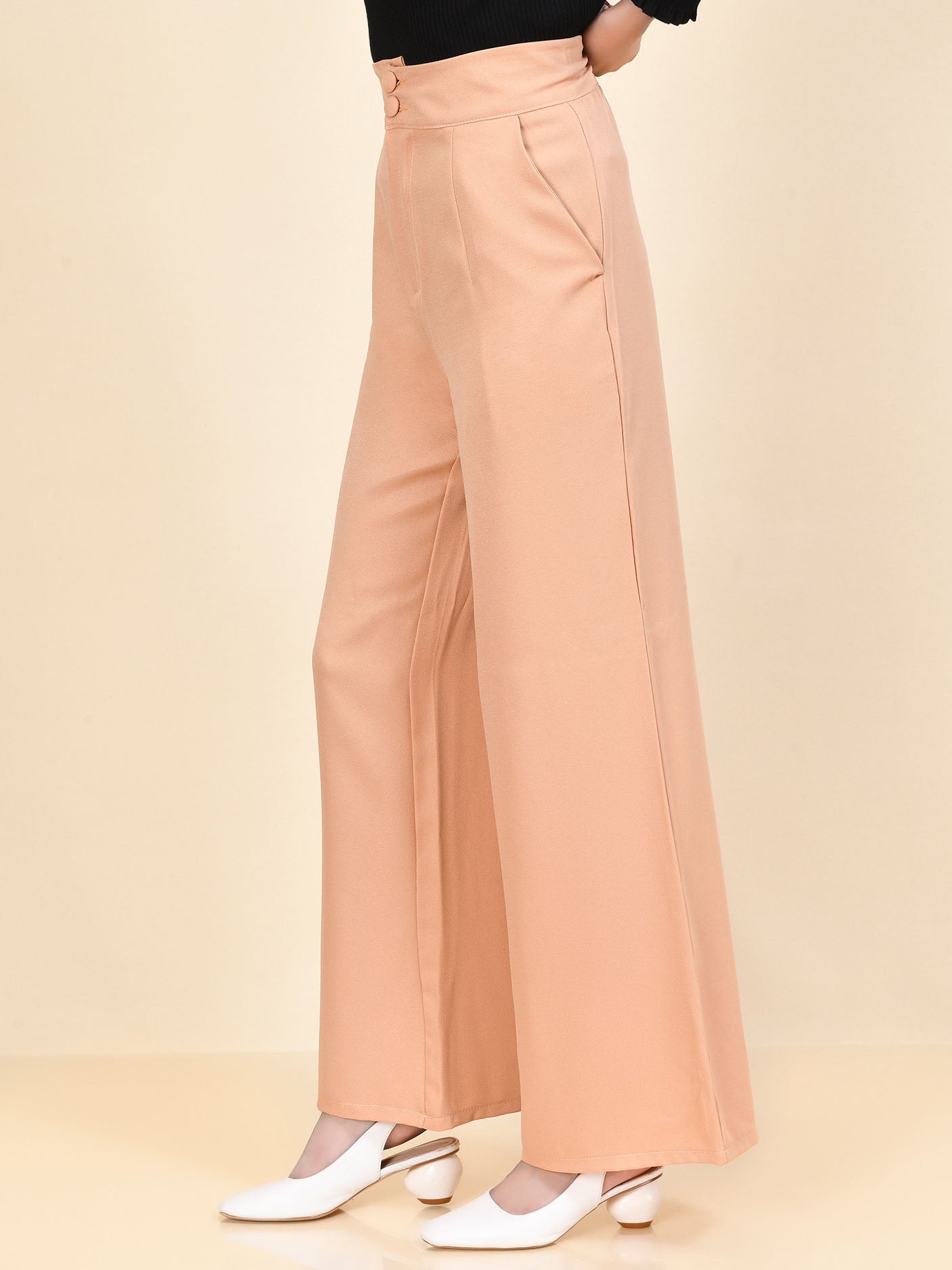 Limelight - Wide Grip Pants - Light Peach