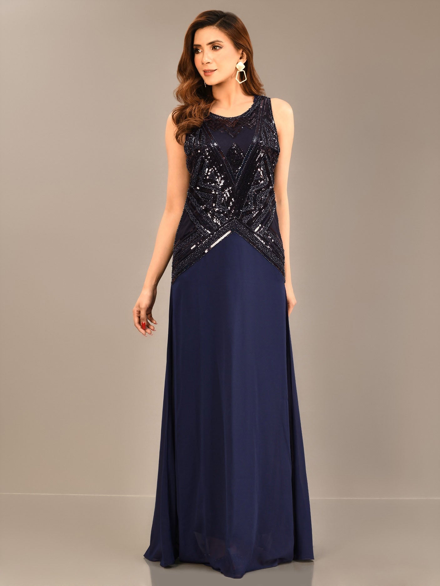 Limelight - Sequined Chiffon  Dress