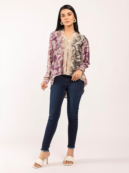 Limelight - Printed Silk Top