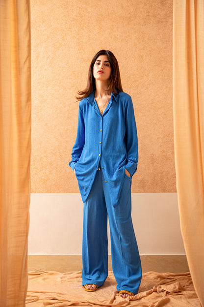 BTW - EMBELLISHED BUTTON DOWN SHIRT WITH TROUSER