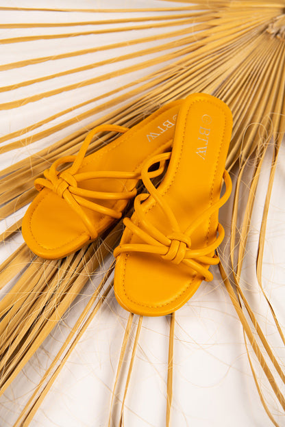 BTW - KNOTTED STRAPPED SANDALS