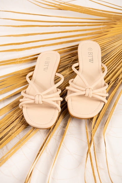 BTW - KNOTTED STRAPPED SANDALS