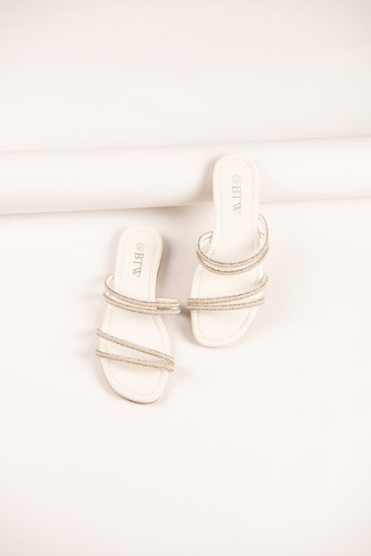 BTW - SHIMMERY STRAP SLIDES