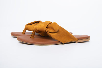 BTW - PLEATED TWISTED STRAP SANDALS