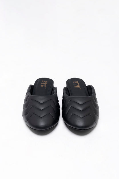 BTW - ROUND TOE FLAT MULES