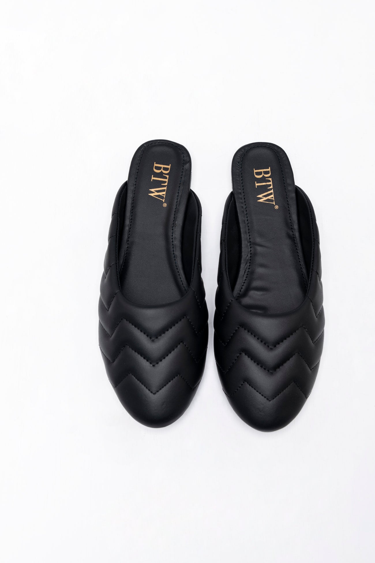 BTW - ROUND TOE FLAT MULES