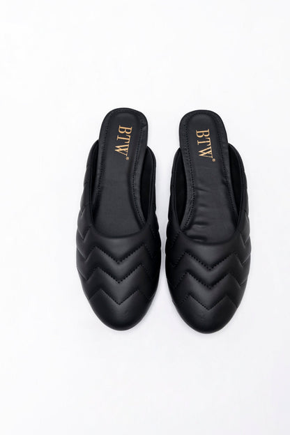 BTW - ROUND TOE FLAT MULES