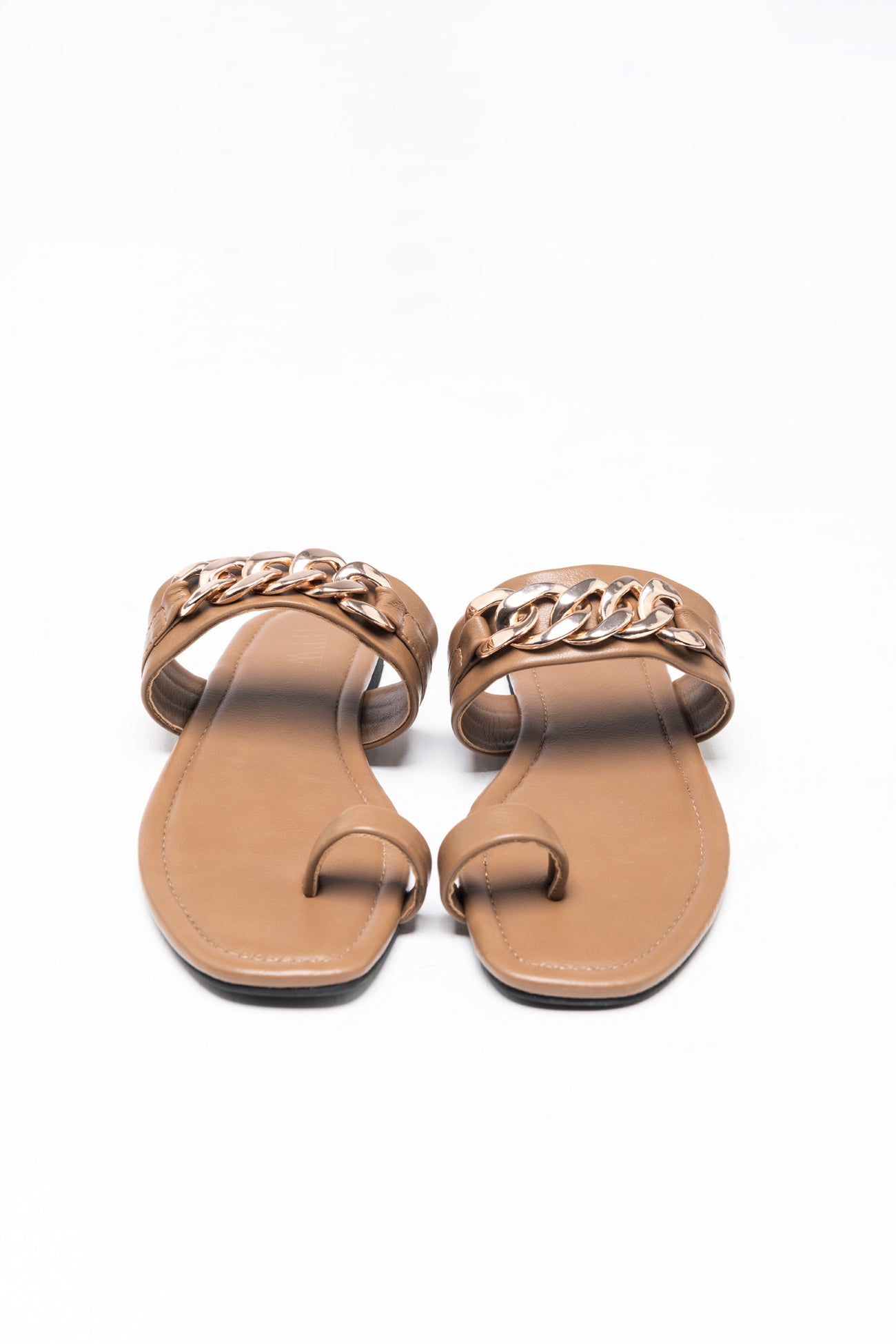 BTW - BRAIDED CHAIN FLAT SANDALS