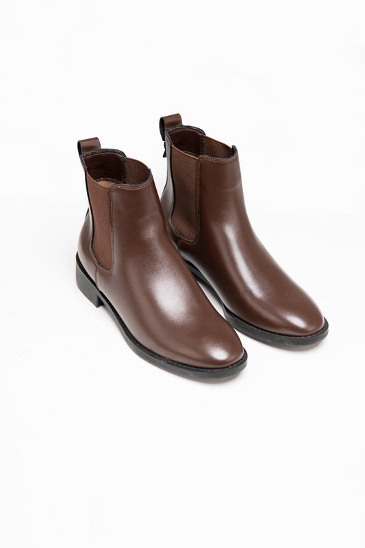 BTW - CLASSIC BROWN LOW ANKLE BOOTS