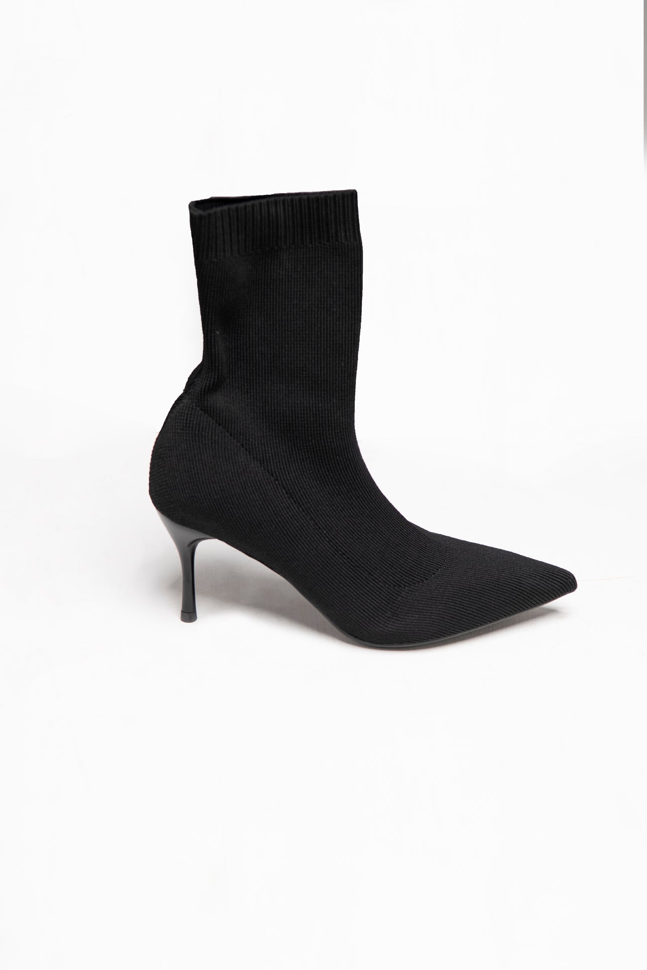 BTW - FABRIC HIGH-HEEL ANKLE BOOTS