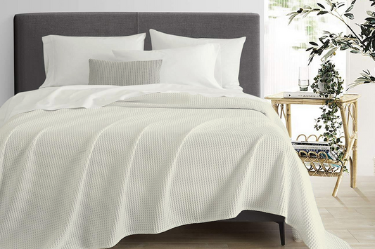 Waffle Blanket 02 - Ivory