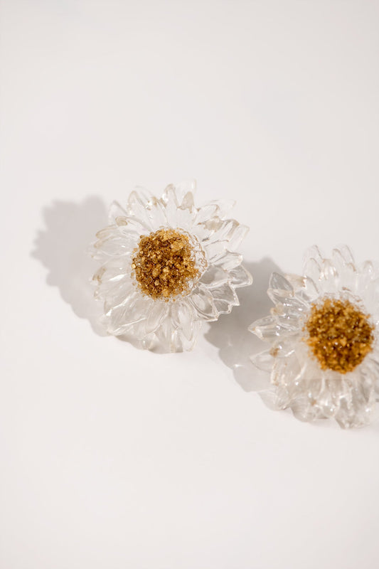 BTW - RESIN FLOWER EARRING