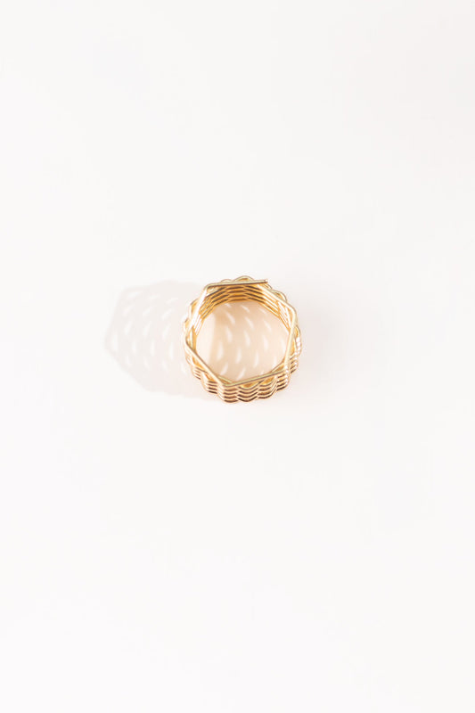 BTW - TEXTURED LAYERD RING