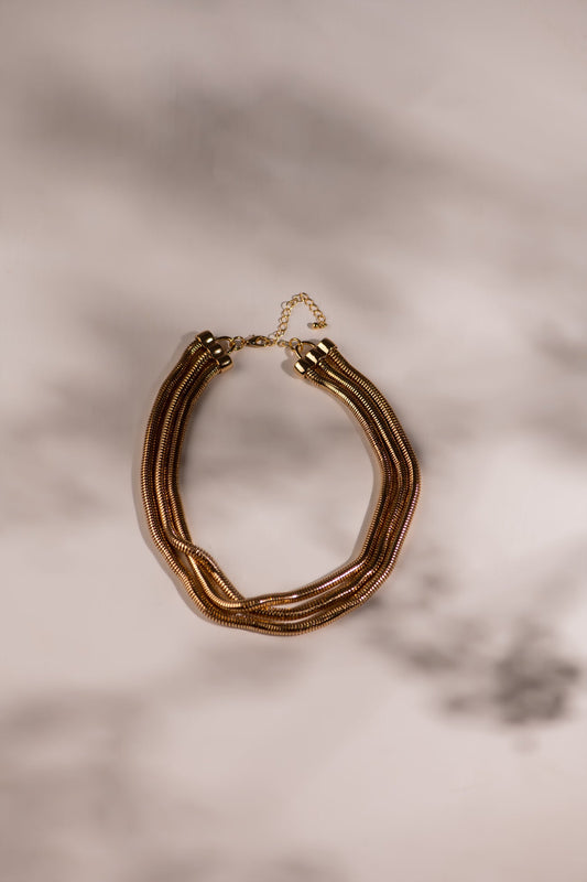 BTW - TRIPLE LAYER BOLD CHAIN NECKLACE
