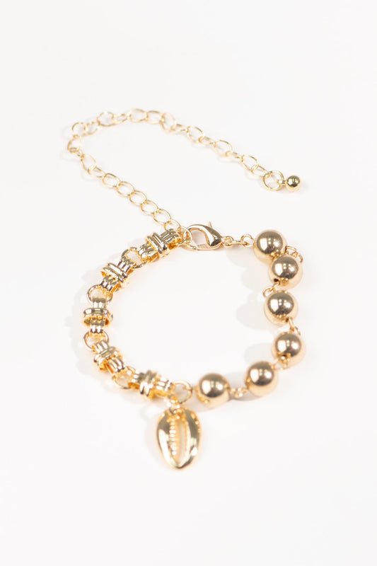 BTW - METALLIC SEASHELL BRACELET