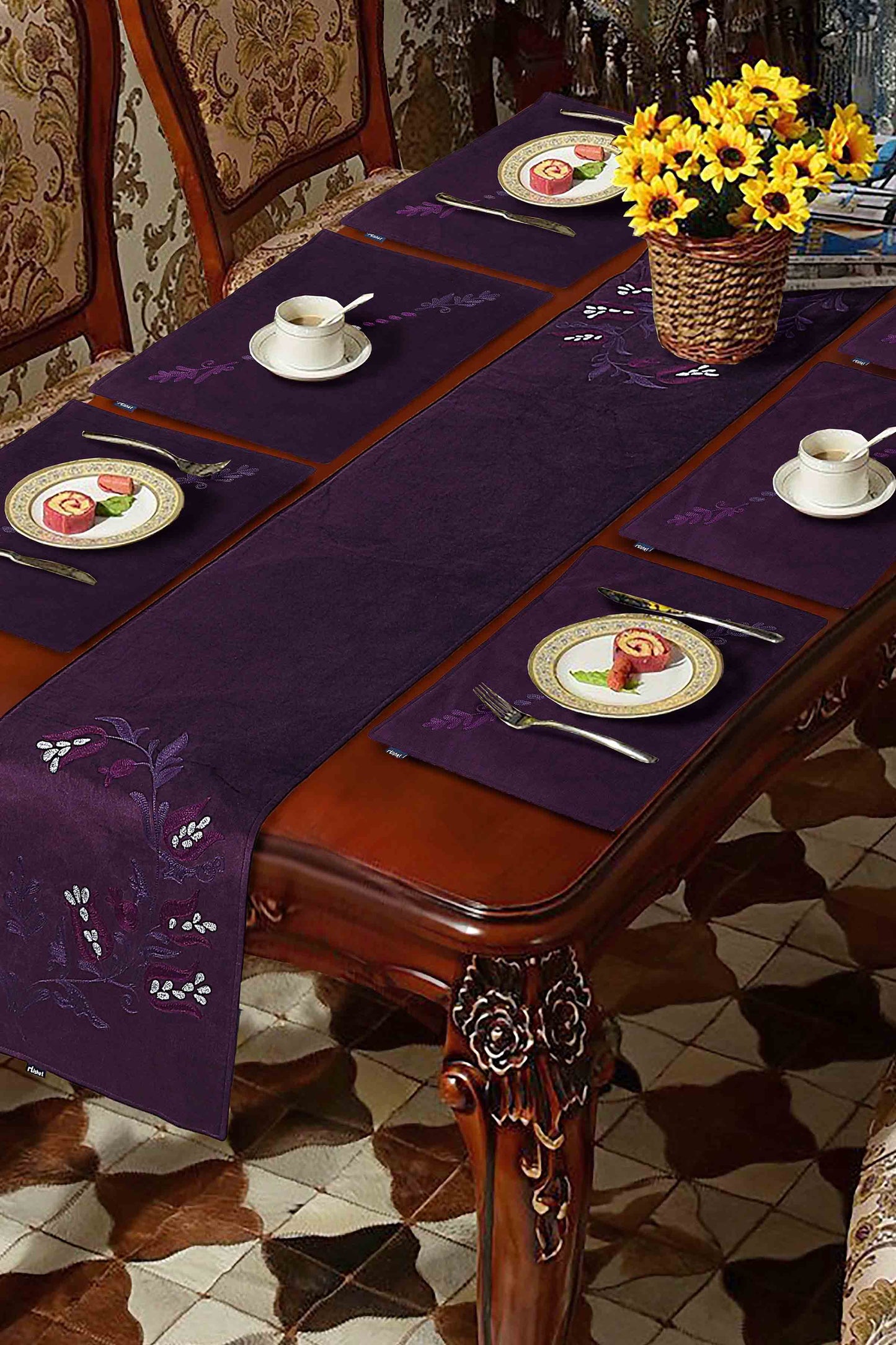 Nishat Linen - Wayfair Embroidered Table Runner Set - 5 Piece