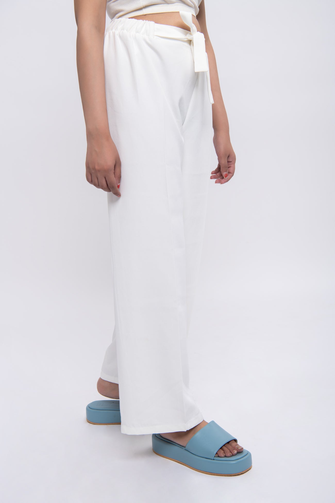 BTW - WIDE LEG BELTED TROUSERS