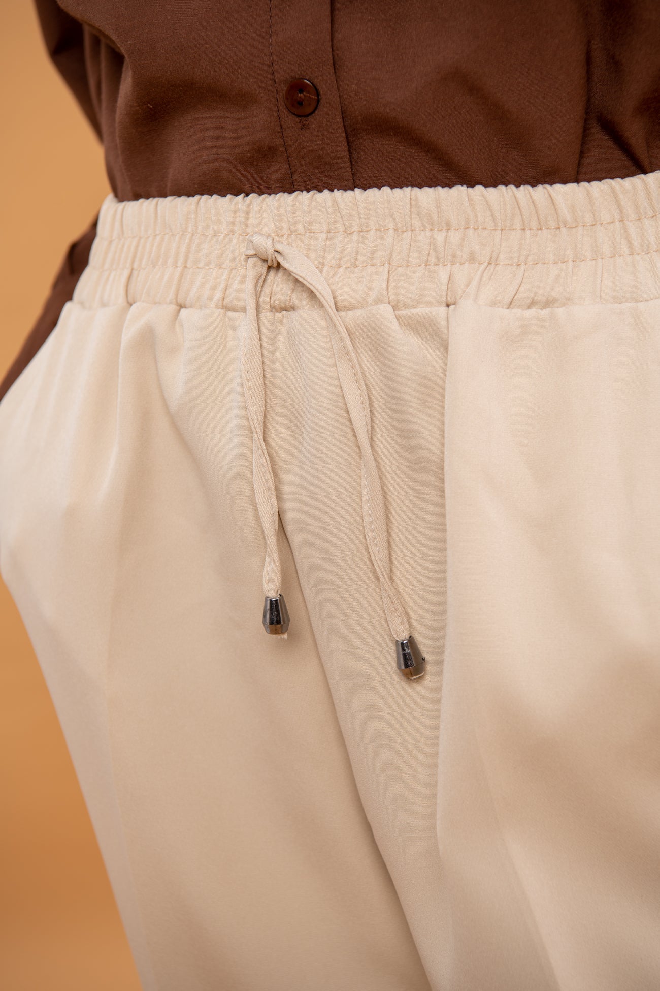 BTW - LINEN HIGH WAIST TROUSER