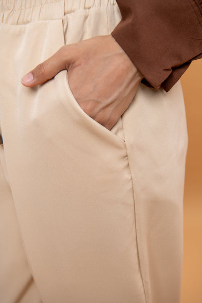 BTW - LINEN HIGH WAIST TROUSER