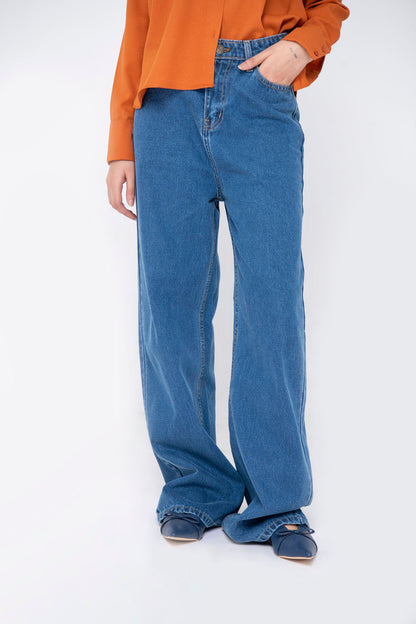 BTW - WIDE LEG HIGH-WAIST JEAN