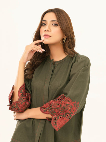 Limelight - Embroidered Khaddar Top