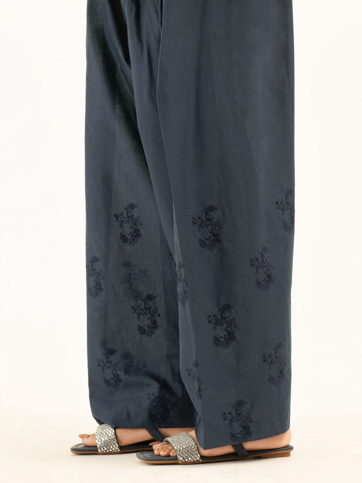 Embroidered Cambric Shalwar