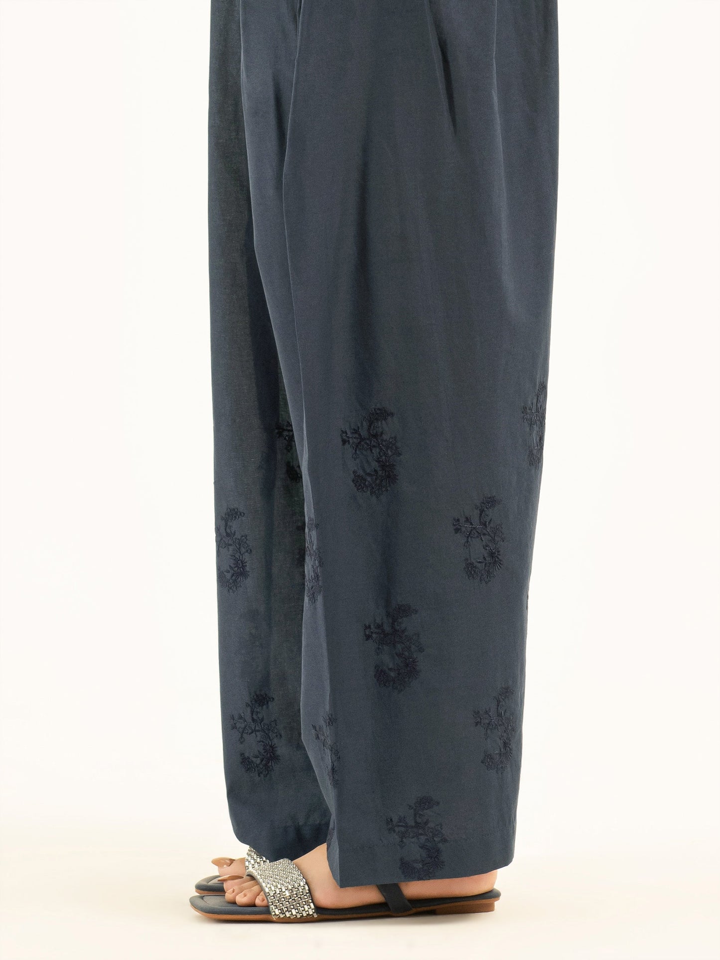 Embroidered Cambric Shalwar