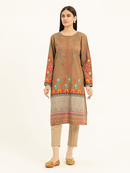 Khaddar Shirt-Embroidered (Pret)