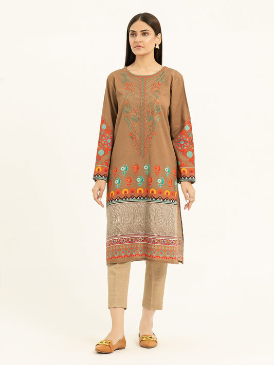 Khaddar Shirt-Embroidered (Pret)