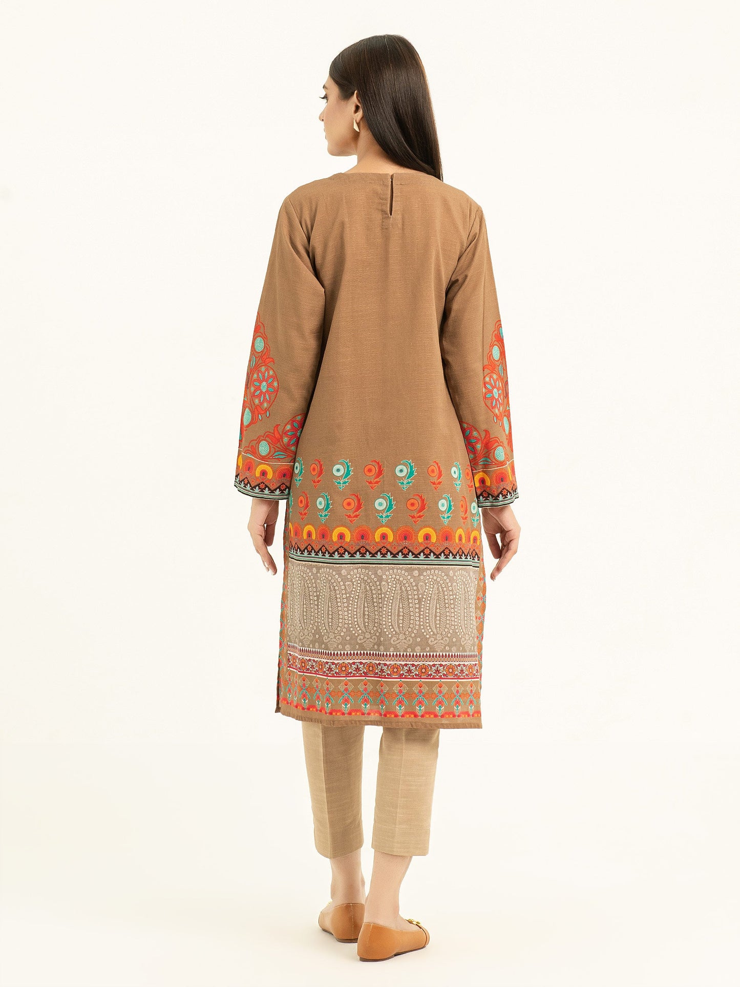 Khaddar Shirt-Embroidered (Pret)