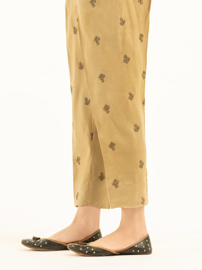 Embroidered Silk Trousers