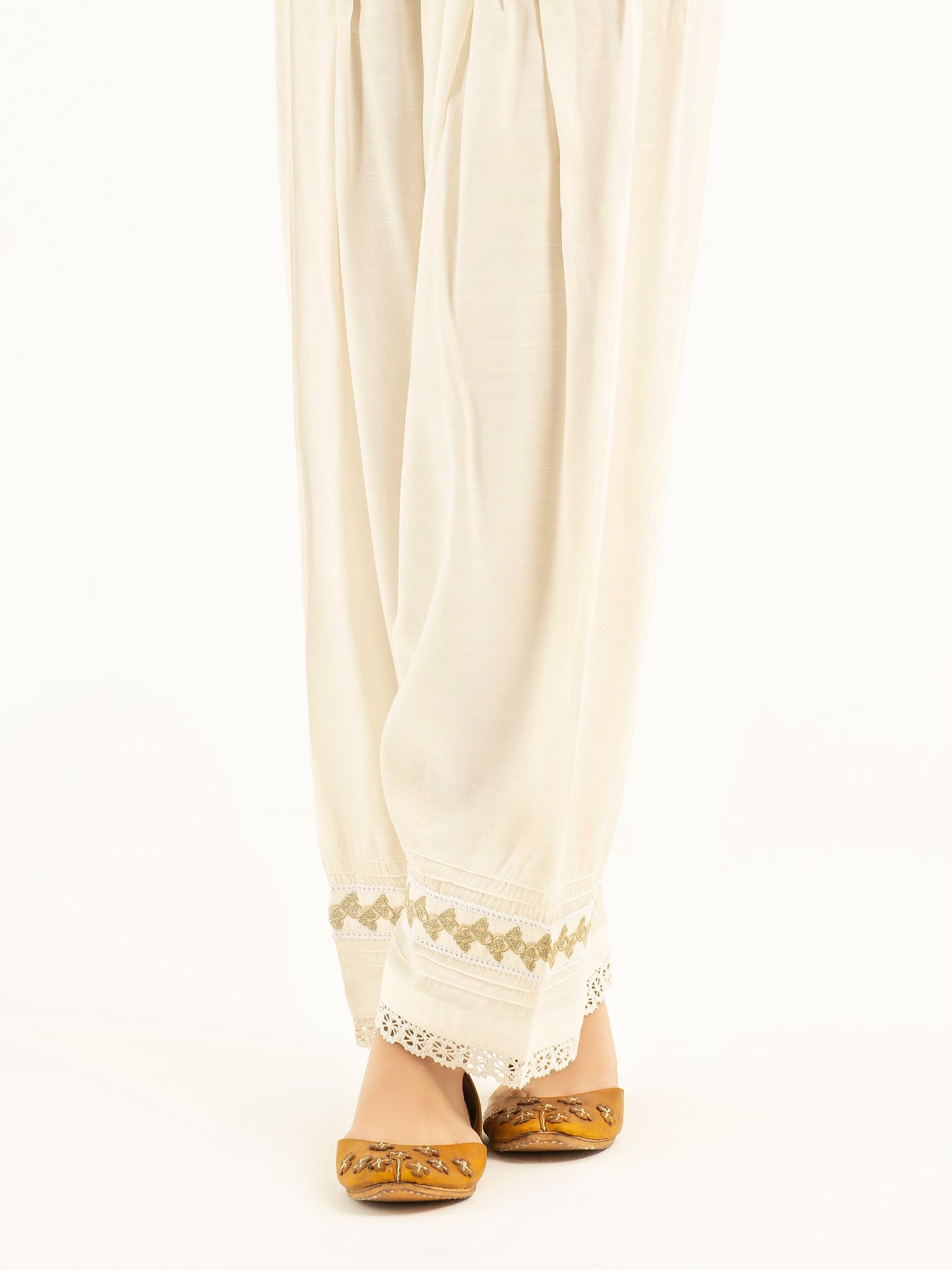 Limelight - Embroidered Silk Shalwar