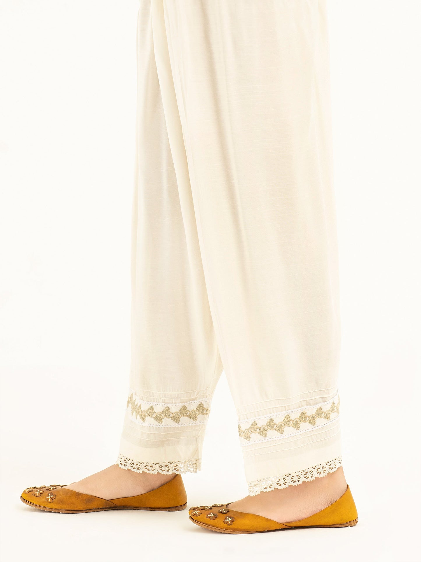 Limelight - Embroidered Silk Shalwar