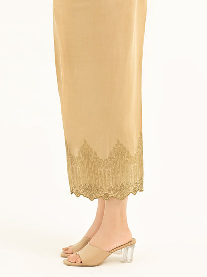Embroidered Silk Trousers