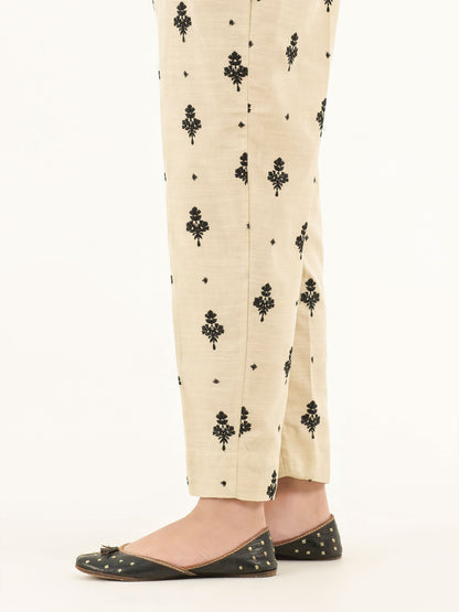 Embroidered Khaddar Trousers