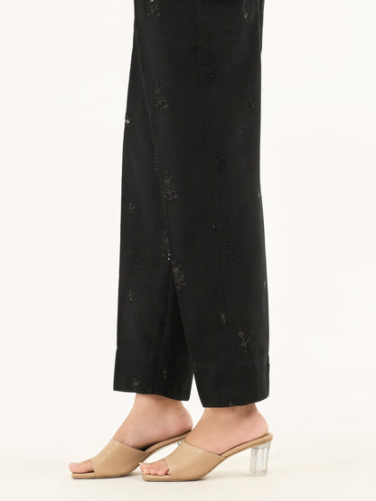 Embroidered Khaddar Trousers