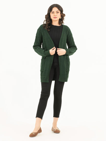 Woolen Long Cardigan