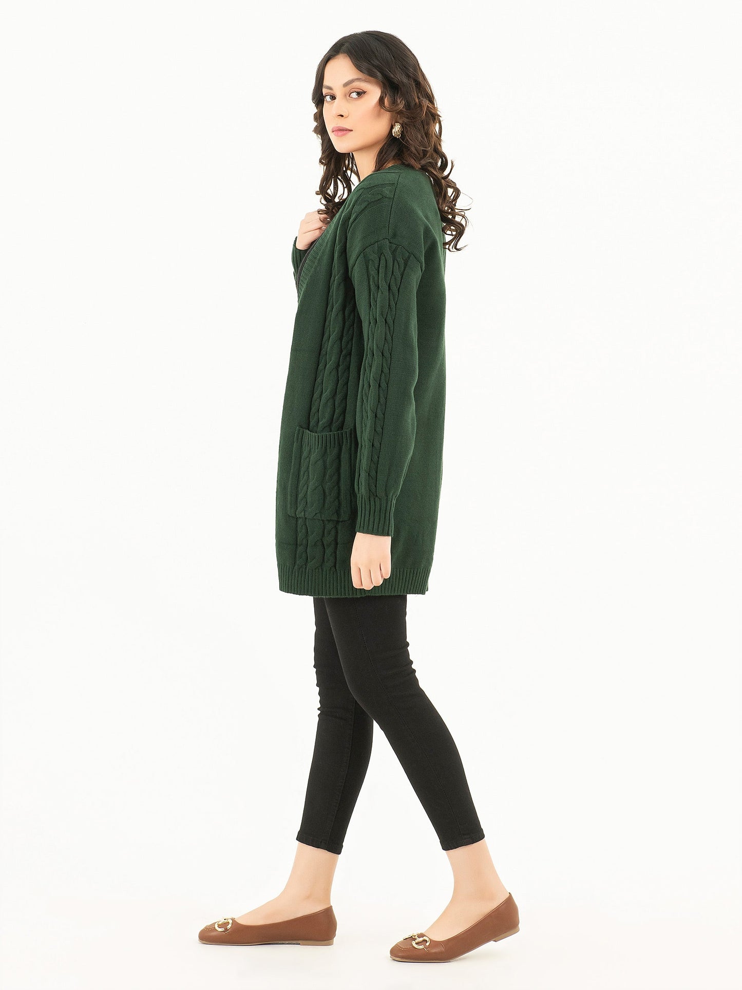 Woolen Long Cardigan