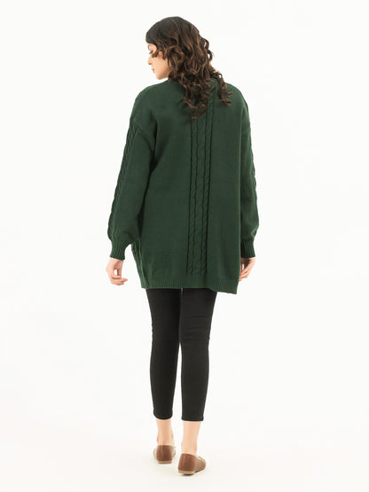 Woolen Long Cardigan