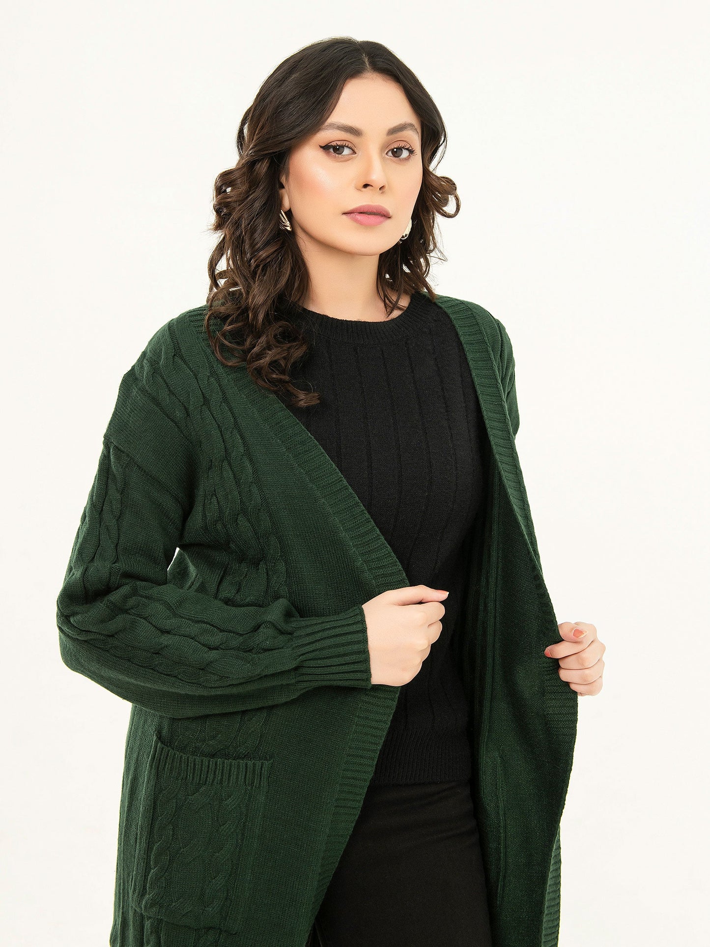 Woolen Long Cardigan