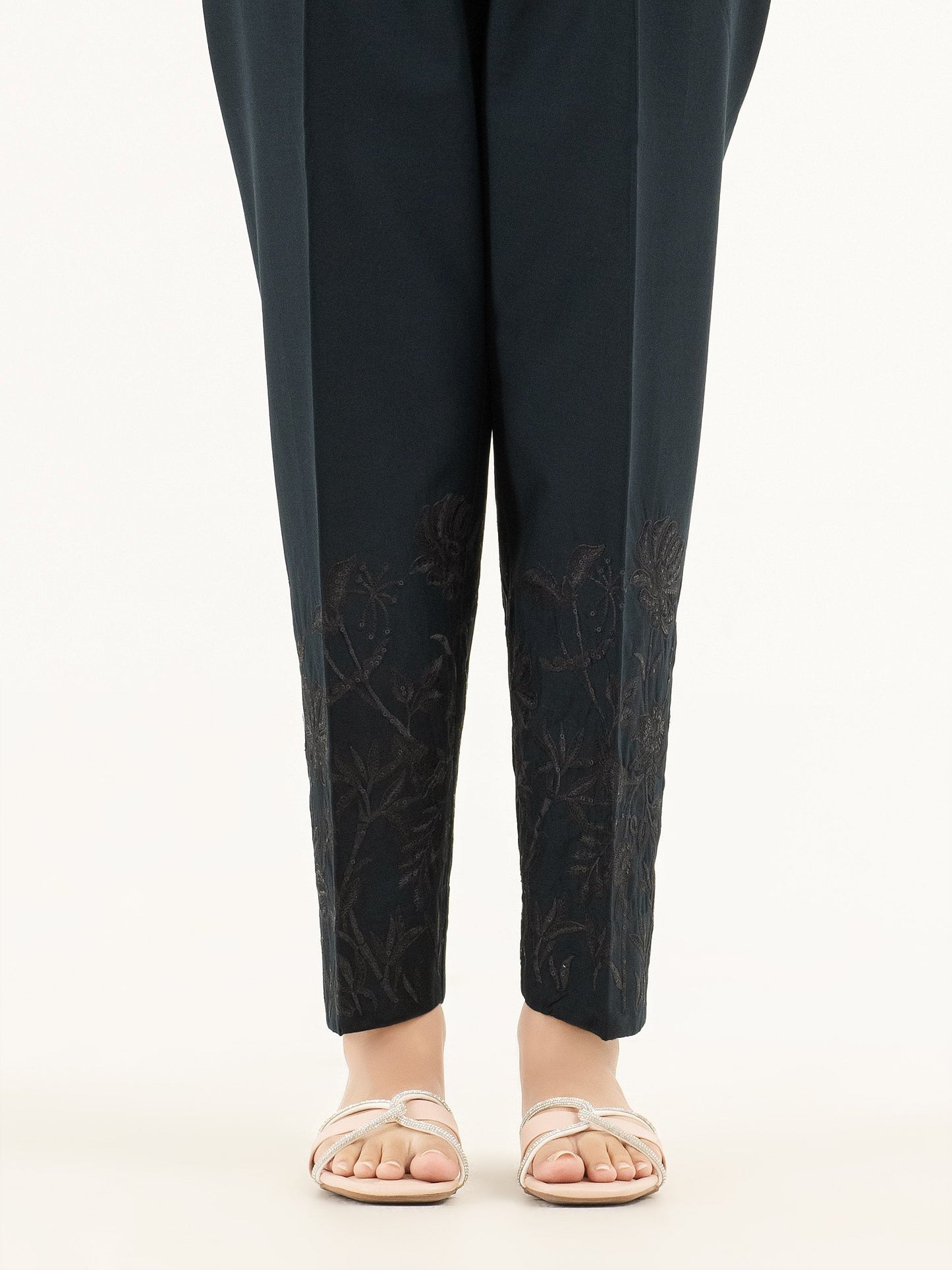 Embroidered Winter Cotton Trousers