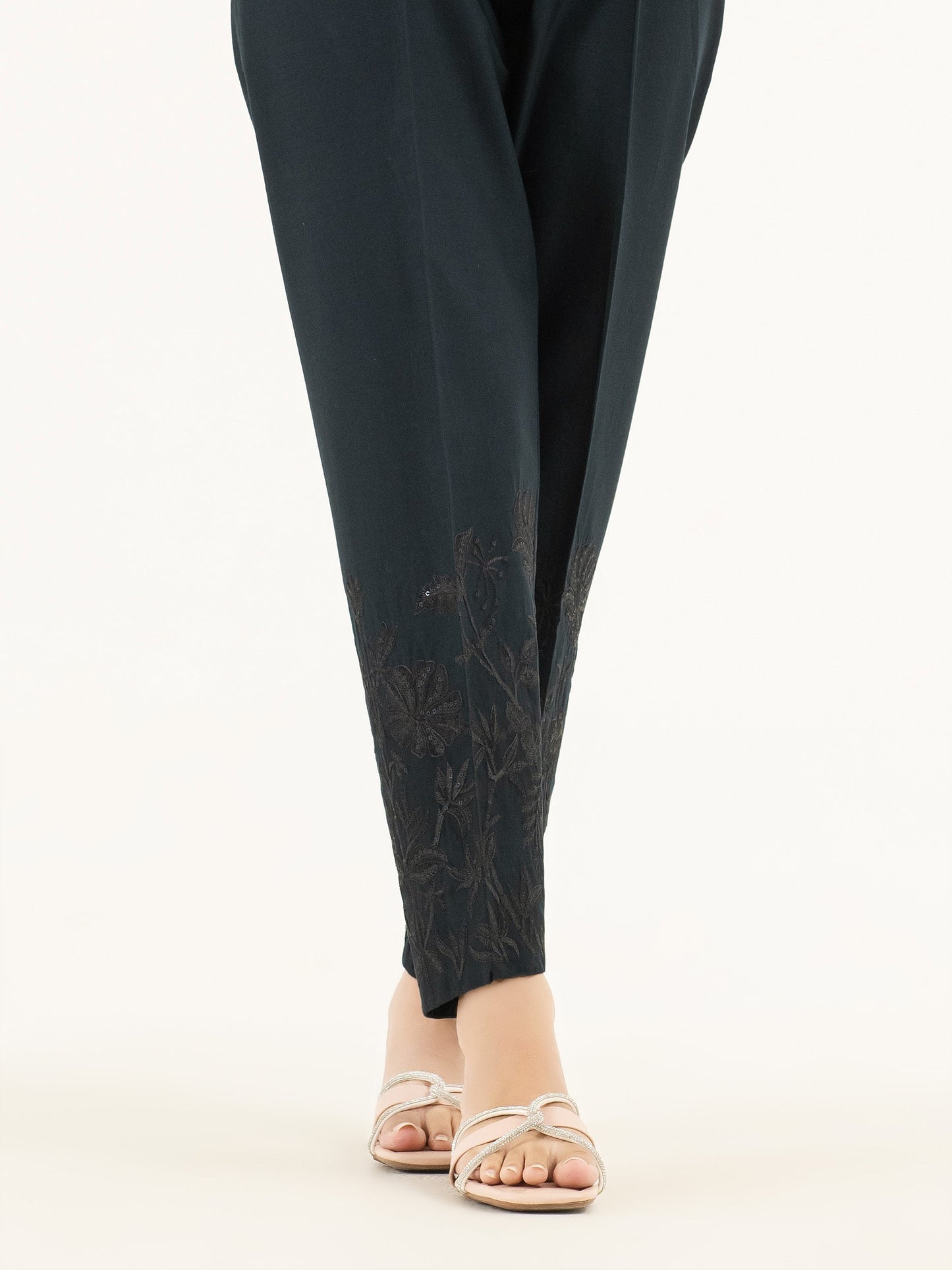 Embroidered Winter Cotton Trousers