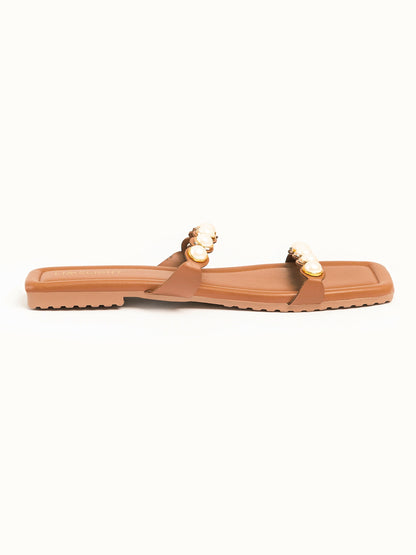 Limelight - Pearl Double Strap Flats