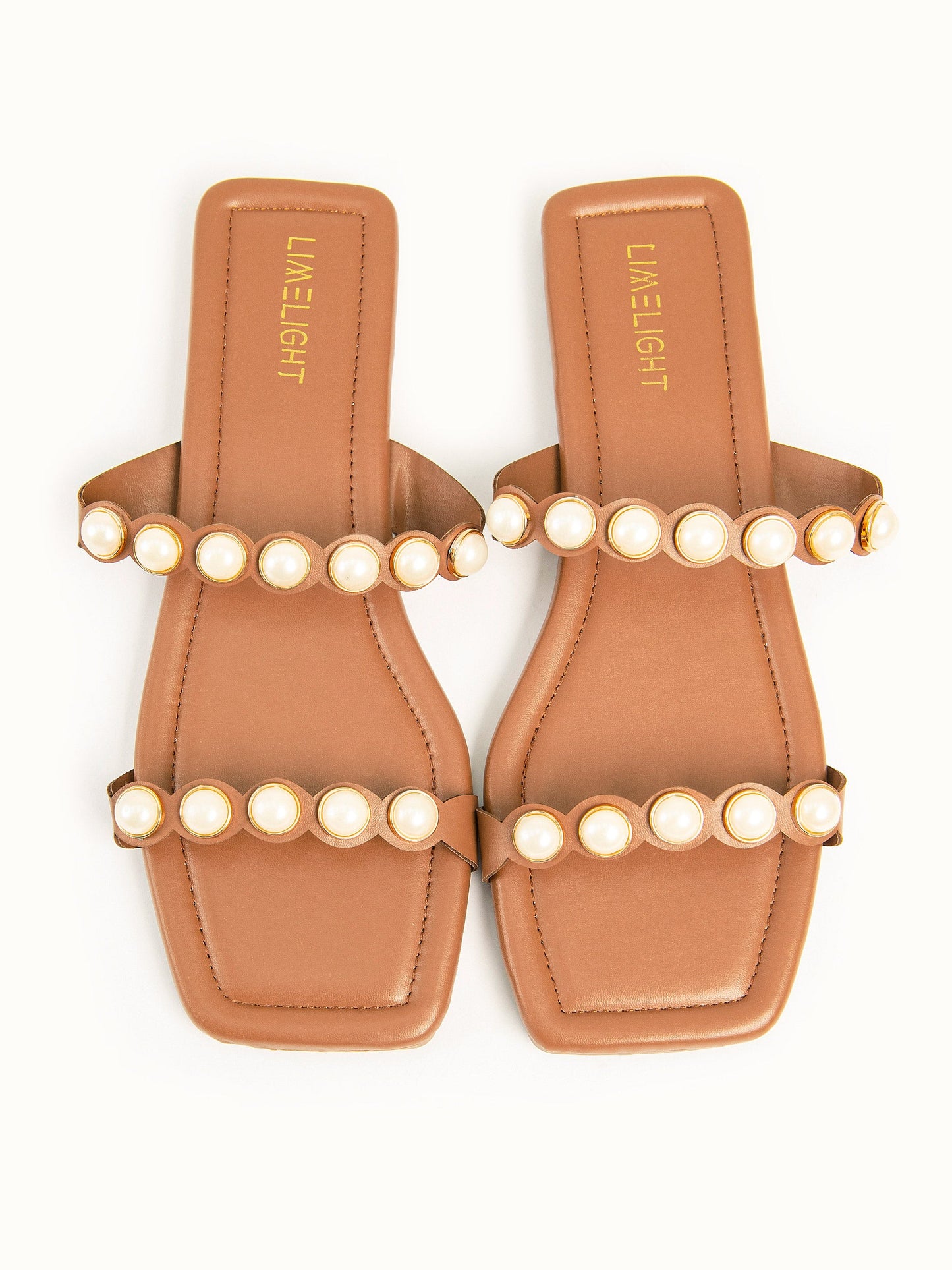 Limelight - Pearl Double Strap Flats