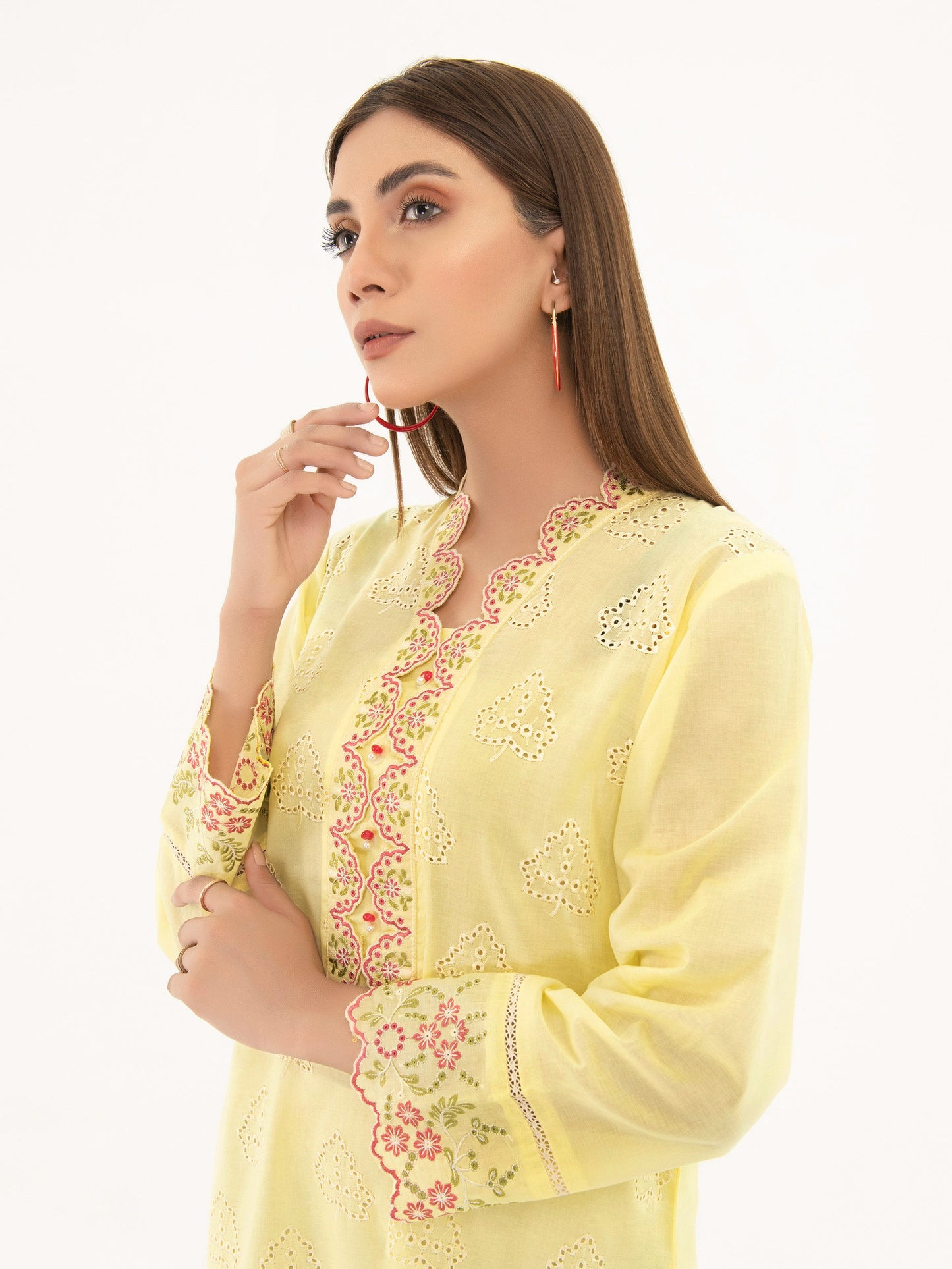 Limelight - Embroidered Lawn Shirt